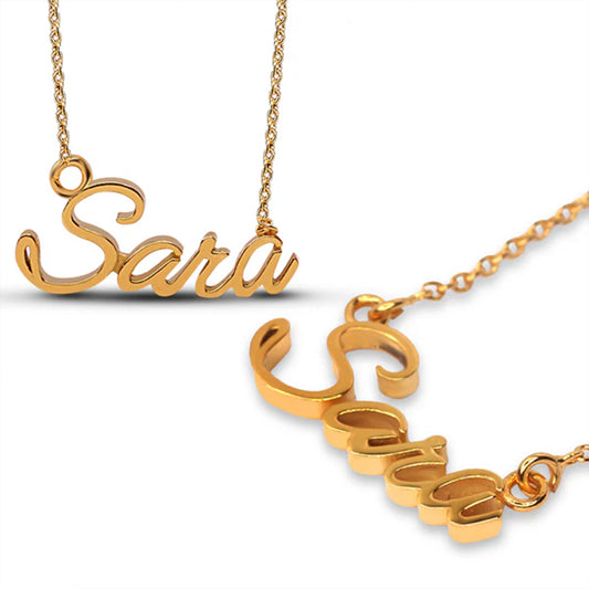 Custom Gold Plated Name Necklace