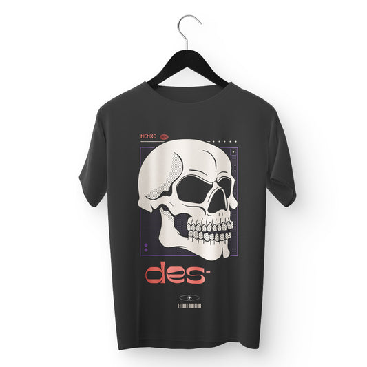 Skull Matrix Tee – Minimalist Edge, Maximum Impact