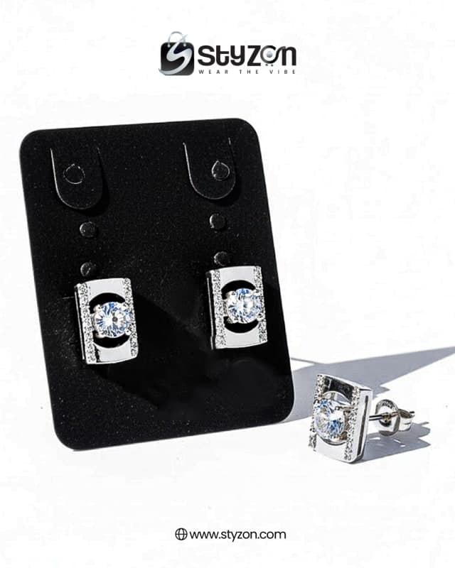 Styzon Crystal Prism Studs – Modern Shine, Timeless Class