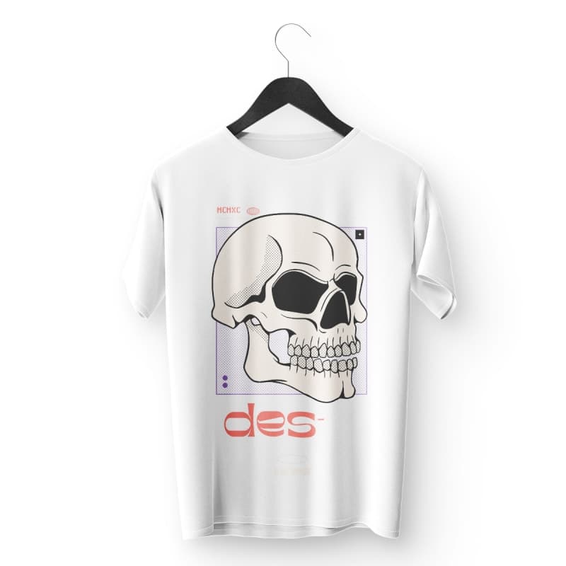 Styzon Skull Matrix Tee – Minimalist Edge, Maximum Impact - Image 1