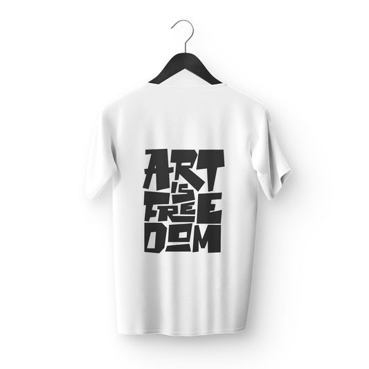 Art Is Freedom Statement Oversized T-Shirt