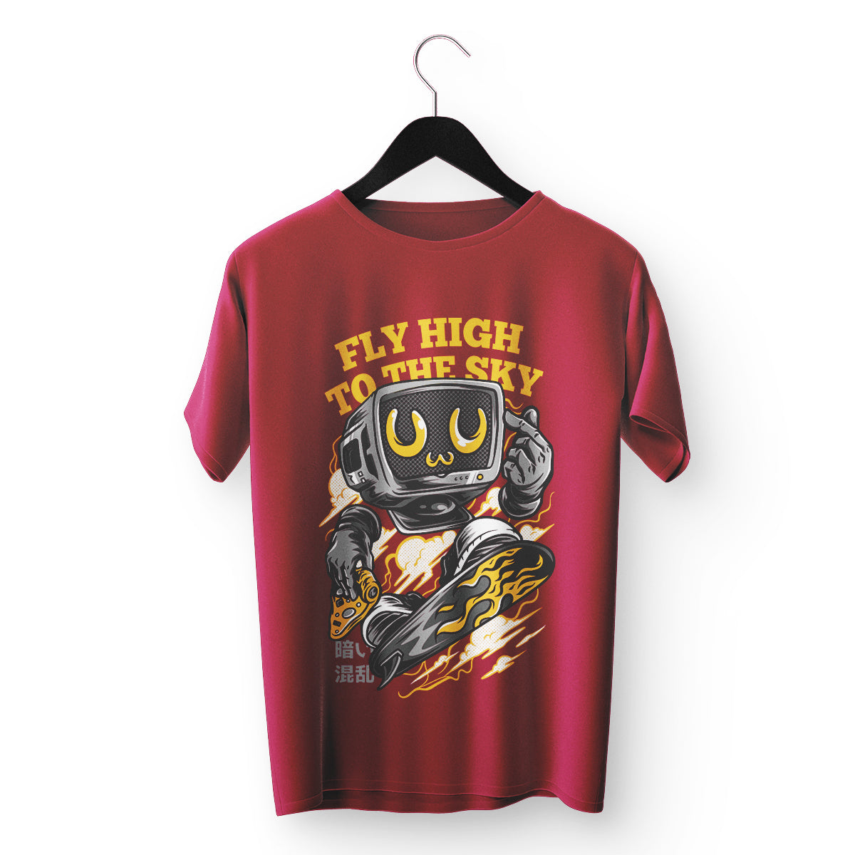 Skybound Bot Tee – Retro Tech Meets Cosmic Cool