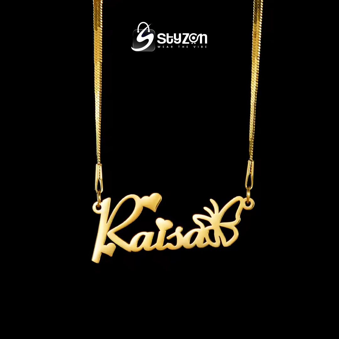 Custom Gold Plated Name Necklace